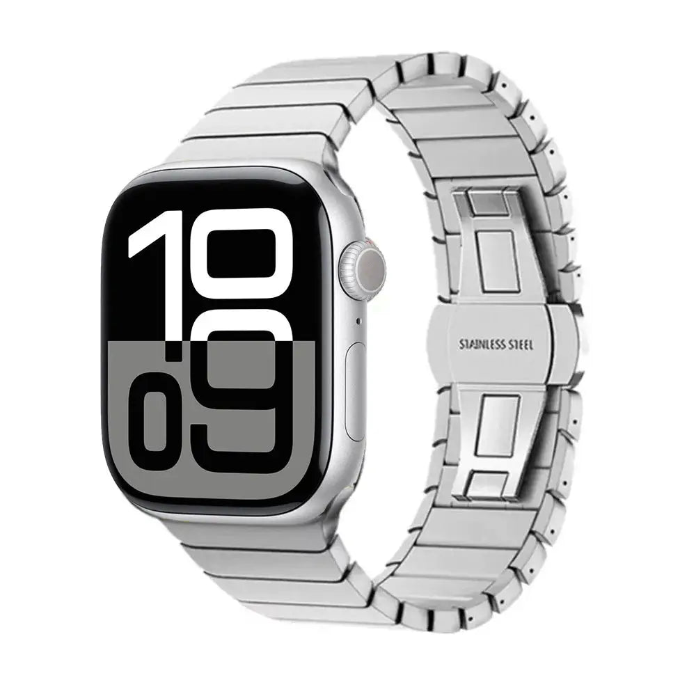 Metal Band For Apple Watch 46mm Strap Stainless Steel Watchband For Iwatch Series 11 10 Ultra 49mm 42/44/45/40mm Business Correa