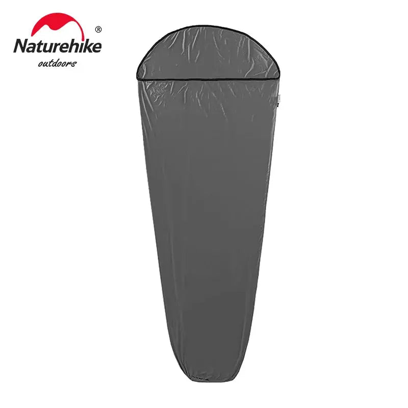 Sleeping bag liner, gray, Naturehike mummy-style for outdoor camping
