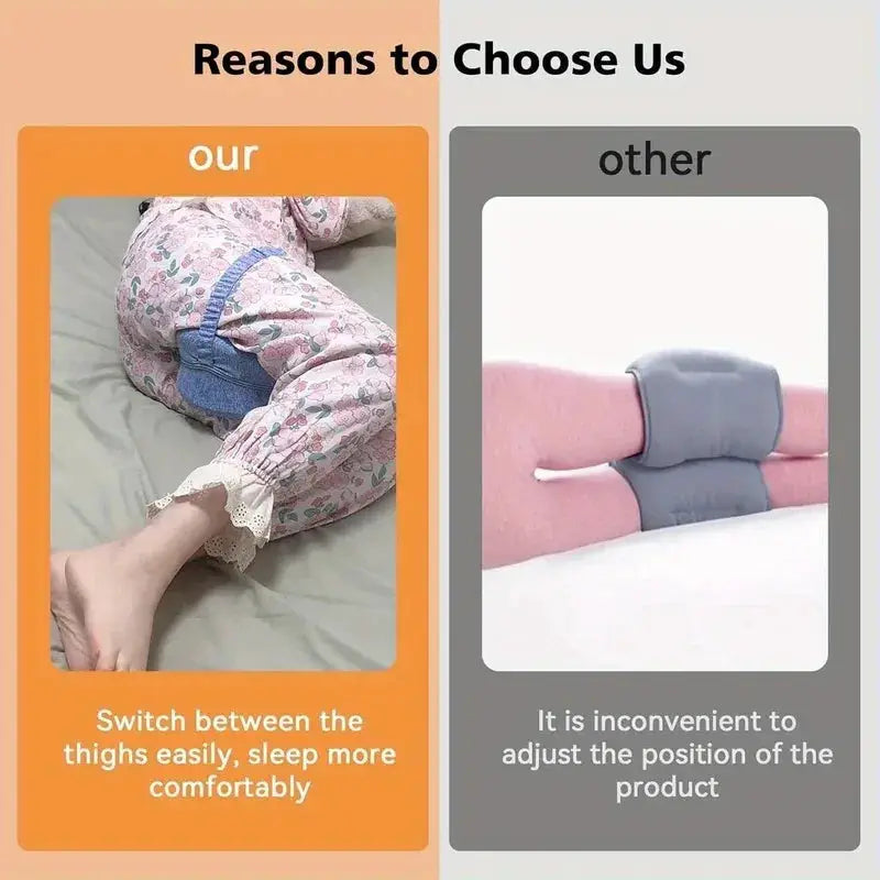 Memory Foam Leg Knee Support Pillow For Side Sleepers Orthopedic Sciatica Relief Back Hip Bed Sofa