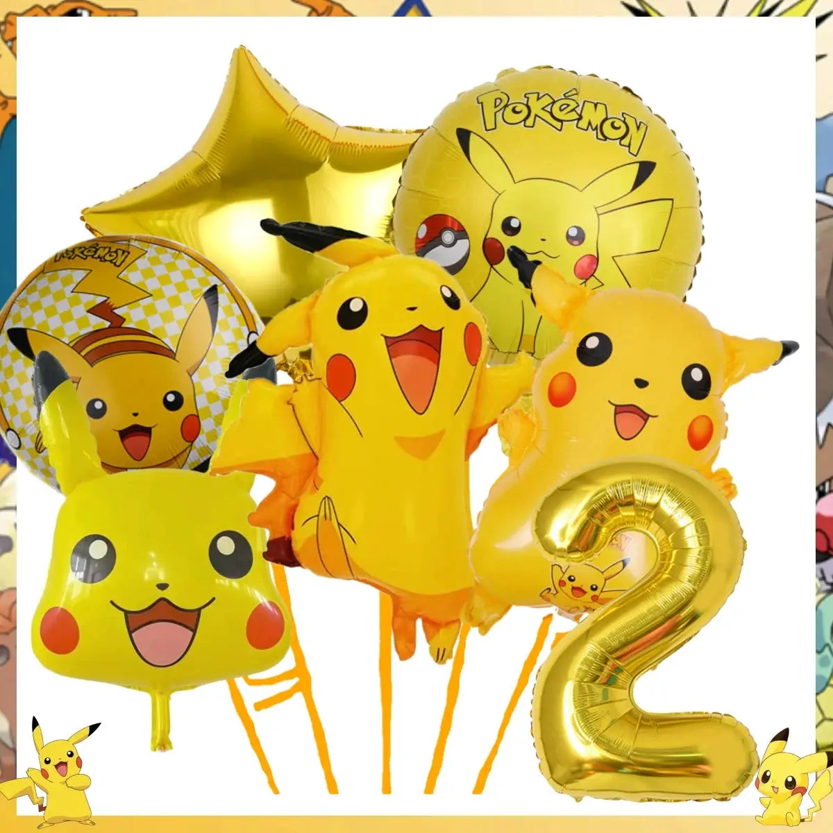 Pokemon Pikachu Birthday Party Decor Set Disposable Tableware Tablecloth Cups Plates Napkins Balloons Baby Shower Kids