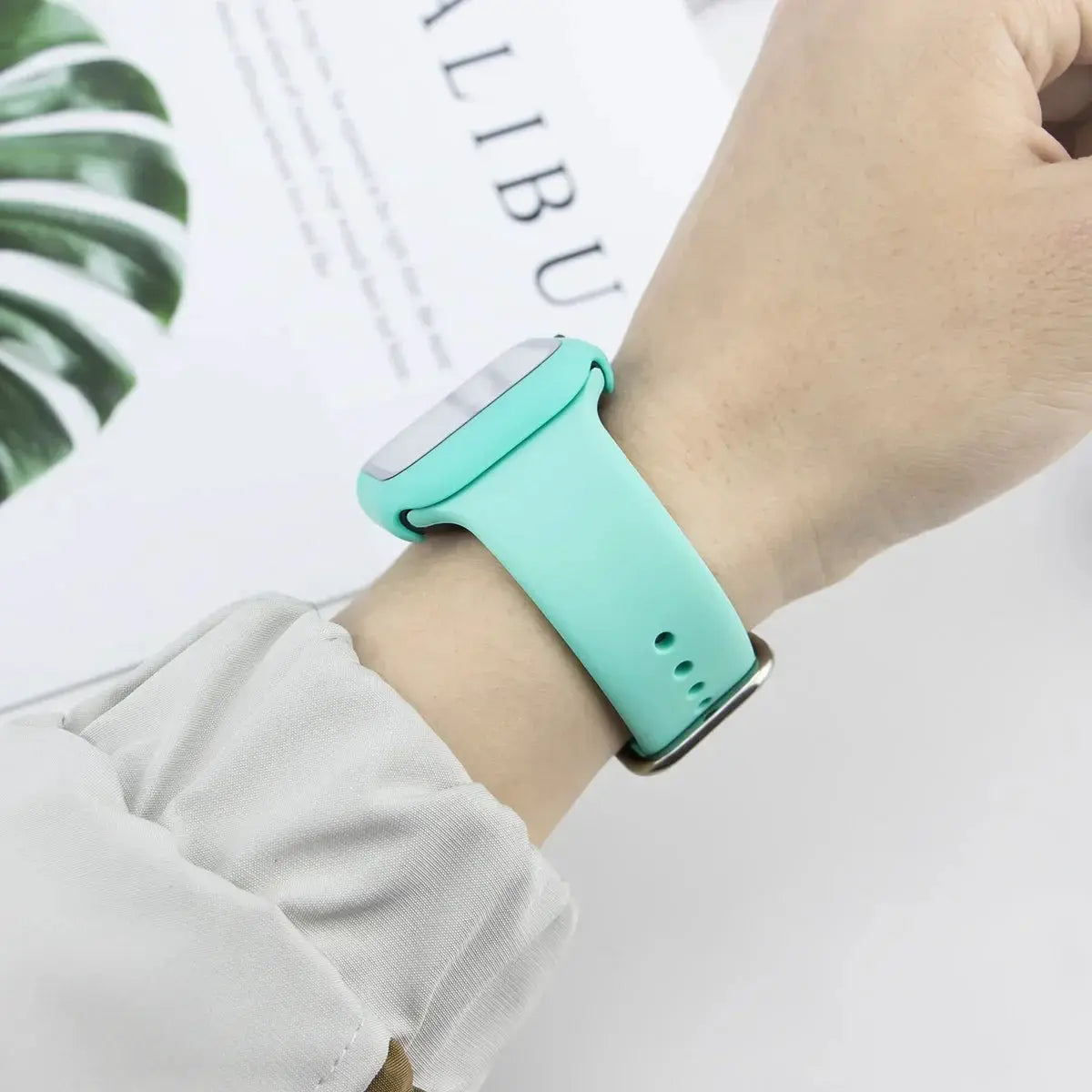 Glass+Case+Strap For Apple Watch band 44mm 40mm 45 41 38 42 46mm Silicone watchbands bracelet iWatch series 11 10 9 7 6 5 4 3 SE