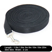 Solid Nylon Dog Leash For Large Dogs Training And Walking With Lengths 1.5m 1.8m 3m 6m 10m 15m 20m 30m 2cm Width