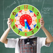 Kids Montessori Wooden Clock Toy For Time Learning Educational Aid For Children Primary School Age 3 12 Tell Time Toy