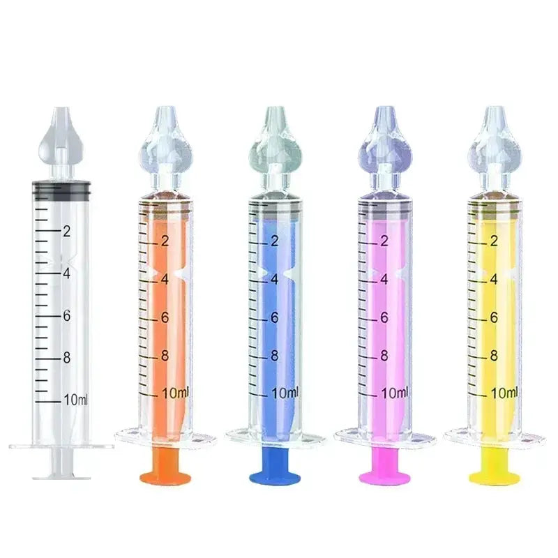 Dual Capacity 10Ml 20Ml Baby Nasal Aspirator Syringe Nose Cleaner Rhinitis Nasal Washer Irrigator Needle For Children