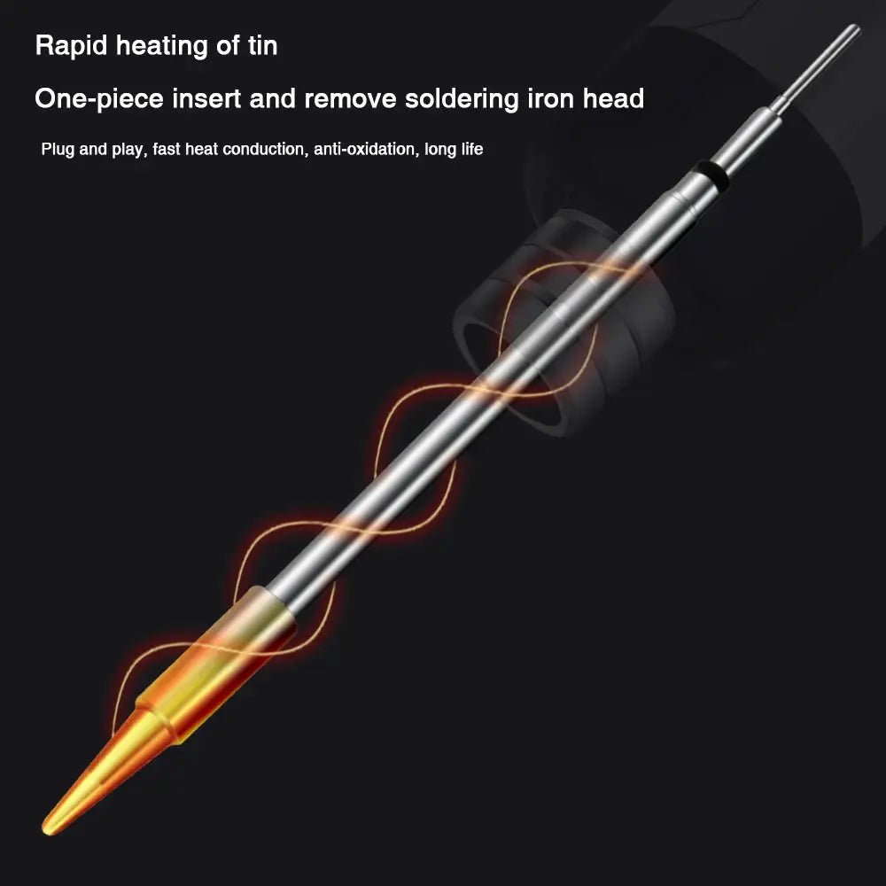USB Soldering Iron Mini Portable Soldering Tool With Type C Charging 800mAh Battery Adjustable Temperature For DIY Use