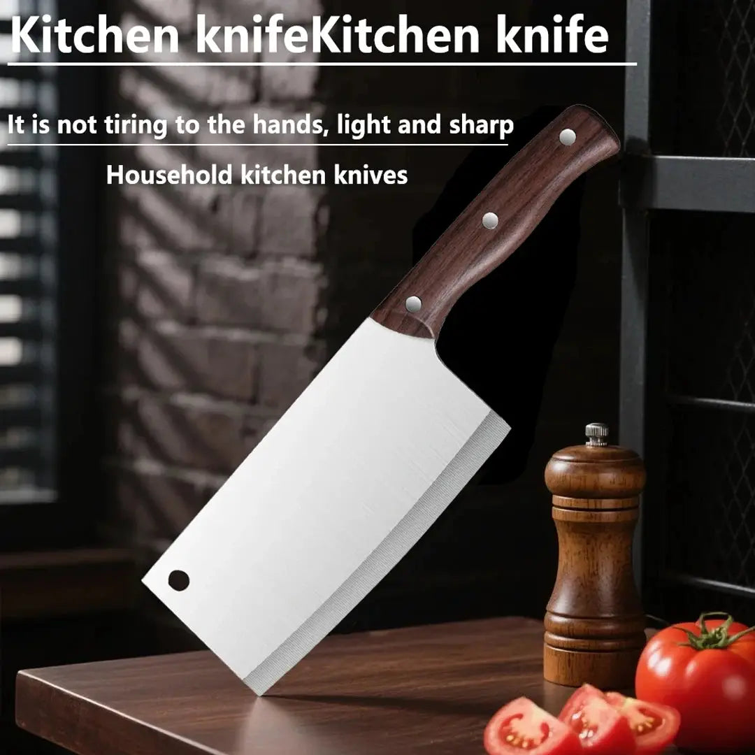 ChefForge Multi Function Kitchen Cleaver With Sharp Durable Stainless Steel Blade For Precision Slicing And Chopping