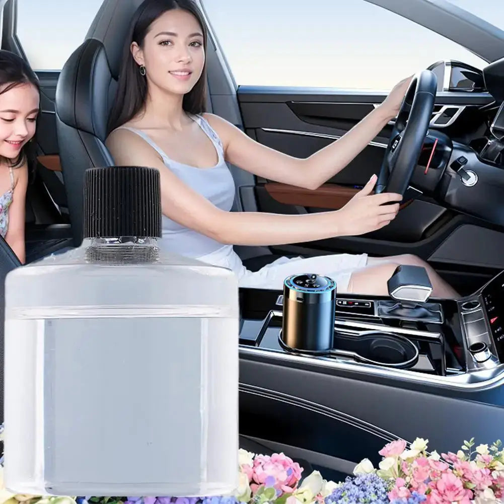 Smart Car Air Freshener With Adjustable Scent Auto Operation And Ambient Starry Light 30-50ml