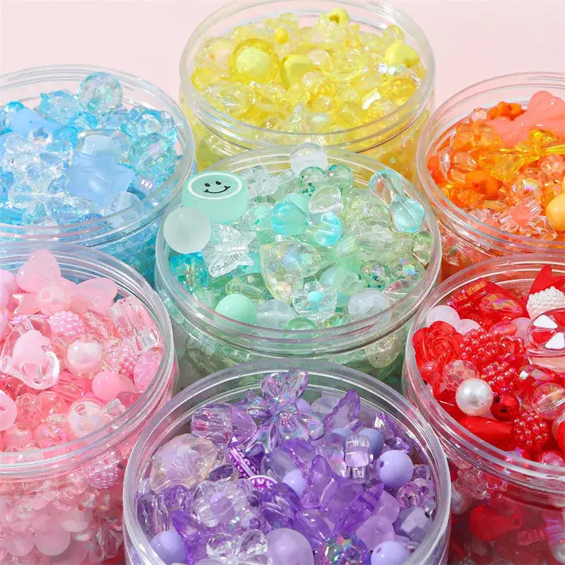 New Vintage Baroque Acrylic Beads Set For DIY Jewelry Making And Kids Bracelets In Spring Colors