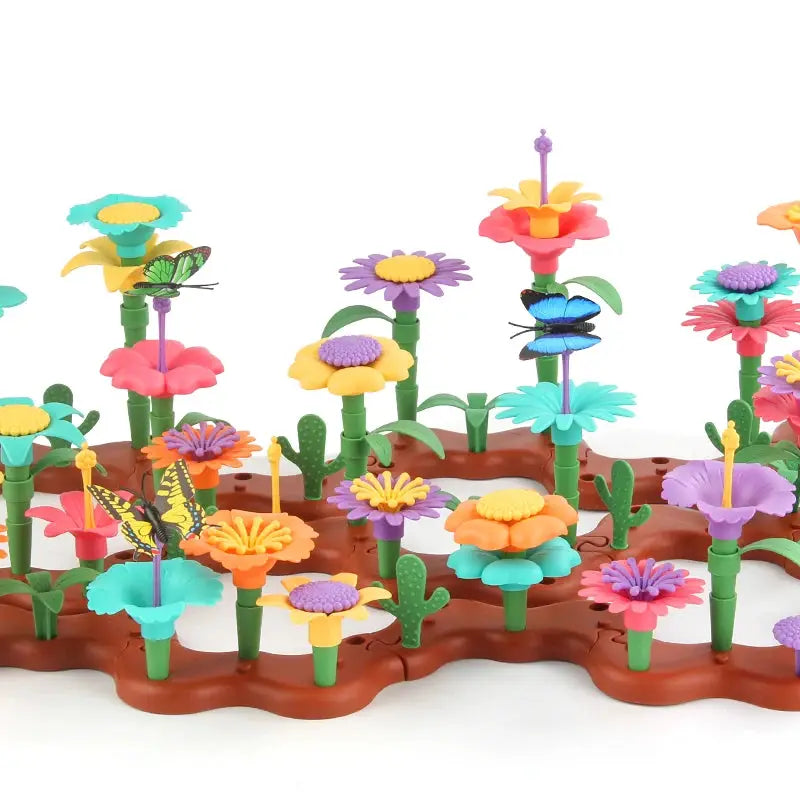STEM Flower Garden Building Toy For Kids Aged Three To Seven Perfect Gift For Boys And Girls