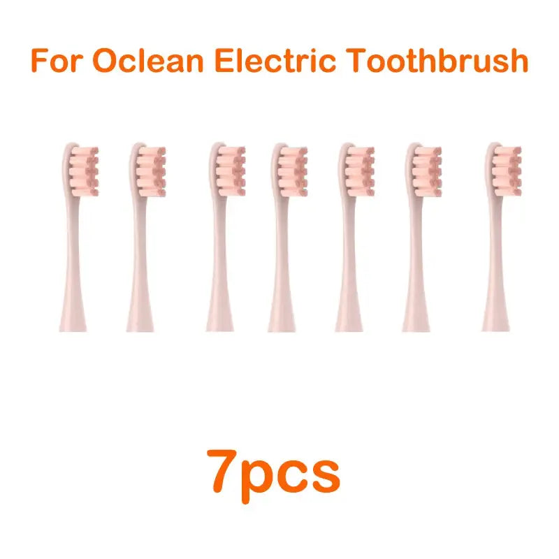Oclean Flow Replacement Brush Heads Soft DuPont Tynex Bristles 7 Pack for Sonic Toothbrushes Gentle Plaque Removal