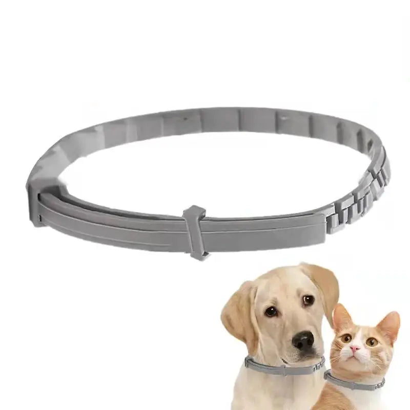 News 38/70CM calming pheromone pet collar, grey, adjustable for dog and cat by Simples Market