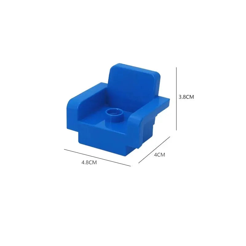 Big Building Blocks Play House Furniture Accessories Indoor Bed Compatible Large Bricks Assemble Toys For Kids Gift