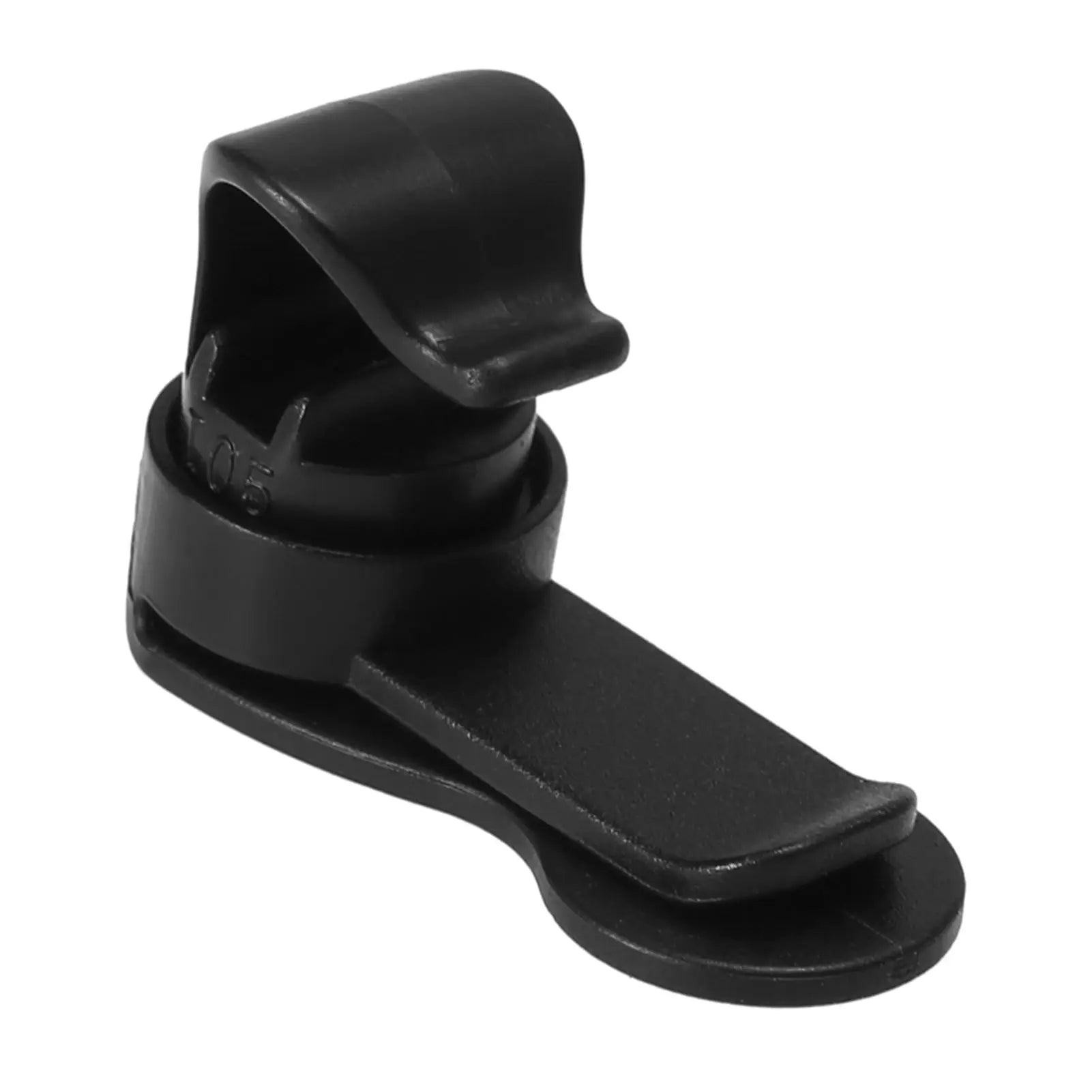 Water bladder tube clip, black plastic hose clip for hydration packs