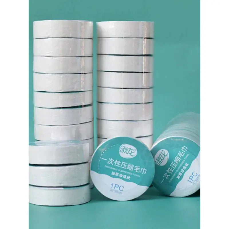 10 Piece Compressed Towels Set For Travel, Quick Drying, Disposable Yet Washable Cloth Towels, Napkins, Washcloths