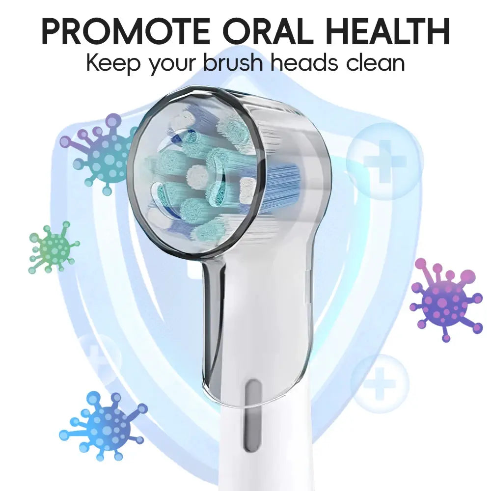 CleanGuard Dustproof Caps For Braun Oral B Io Series Electric Toothbrush Heads Protects From Dust And Germs