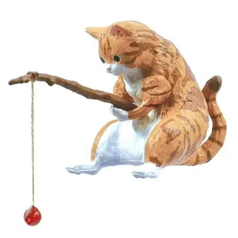 Cartoon Fishing Ornament Resin Figure For Aquarium Landscaping Decor Home And Office Decoration