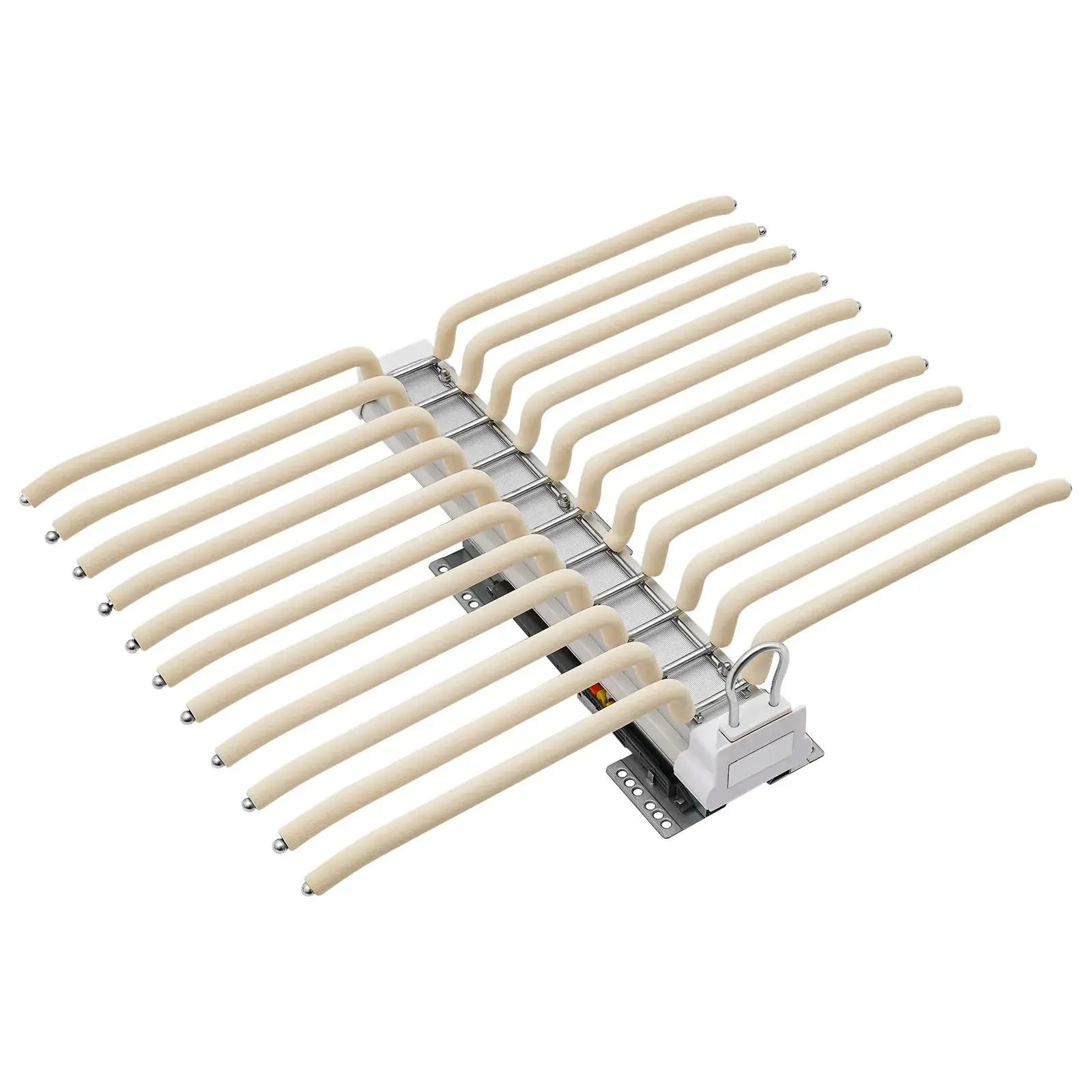Simples Market extendable pull-out trouser rack with 22 beige hangers for a 46 cm deep wardrobe