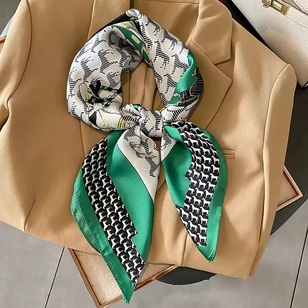 LuxeSilk Luxury Silk Shawl Square Scarf Versatile Satin Wrap For Neckerchief Hair Band Headband Bandana 70x70cm