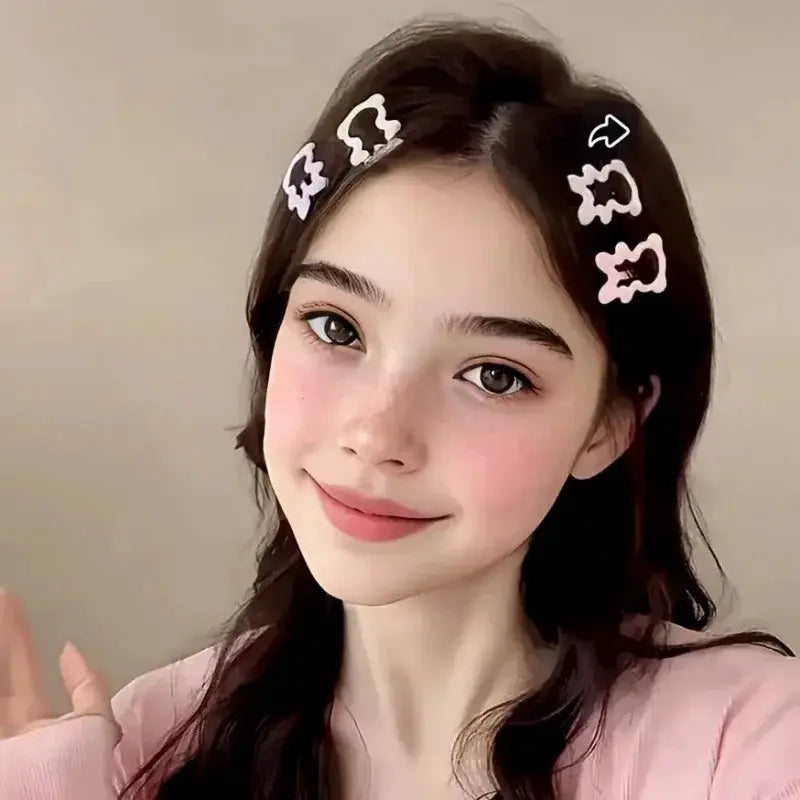 Pink Blossom Heart And Bow Hair Clips Mixed Pack Light Pink 10 20 30 Pieces Perfect Party Gift For Girls