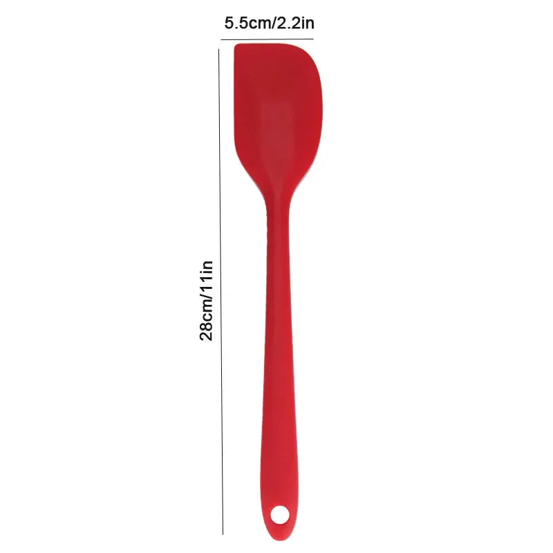 Silicone Cream Spatula Non Stick Heat Resistant Kitchen Baking Tool For Cakes And Desserts Flexible Cooking Utensil