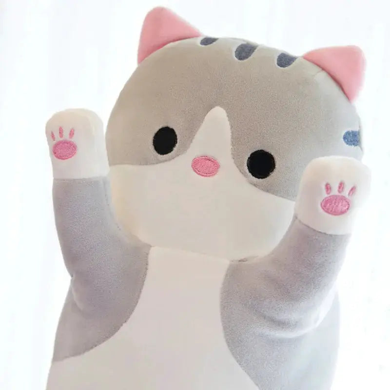 Funny Joy Cute Soft Long Cat Plush Pillow 50 70 90 110 130 cm For Office Nap Bed Home Decor Gift For Kids Girls
