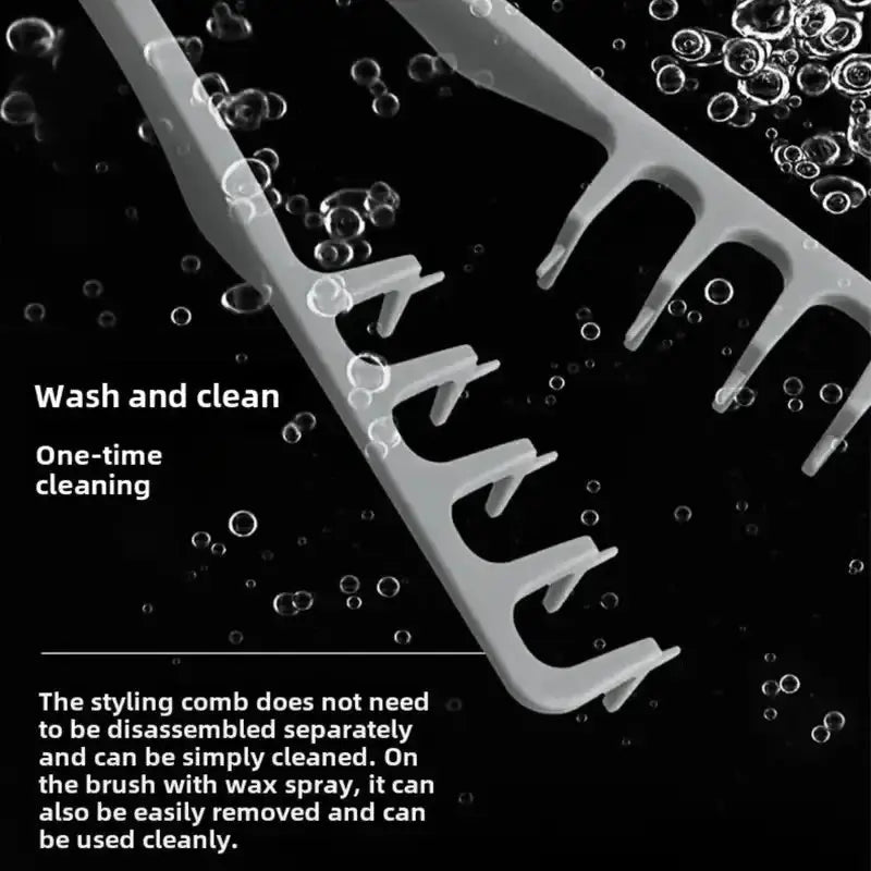 Volumizing Wide Tooth Hair Styling Comb Textured Styling Comb Korean Style Seam Covering Bangs For Men