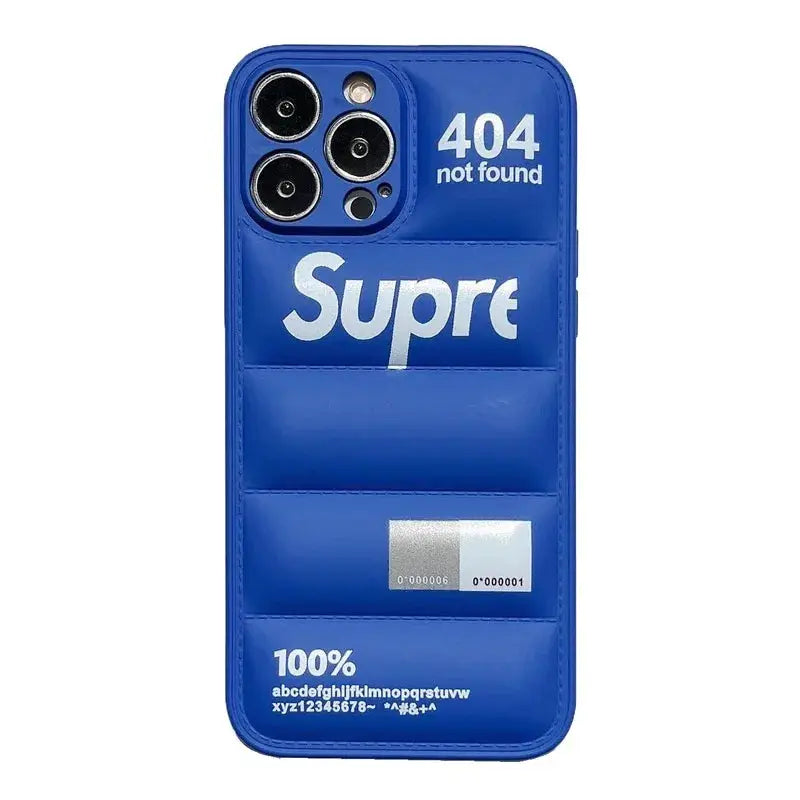 Fashion Down Jacket Puffer Silicone Case For iPhone 17 Pro Max 16 15 14 Plus 13 12 11 XR Protective Cover