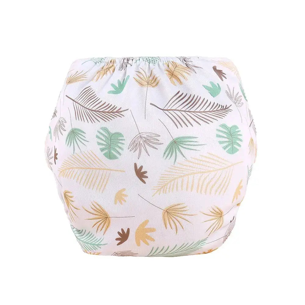 Eco Friendly Washable Reusable Cloth Diapers For Babies Grid Pattern Cotton Adjustable Training Pants 1 To 3 Years