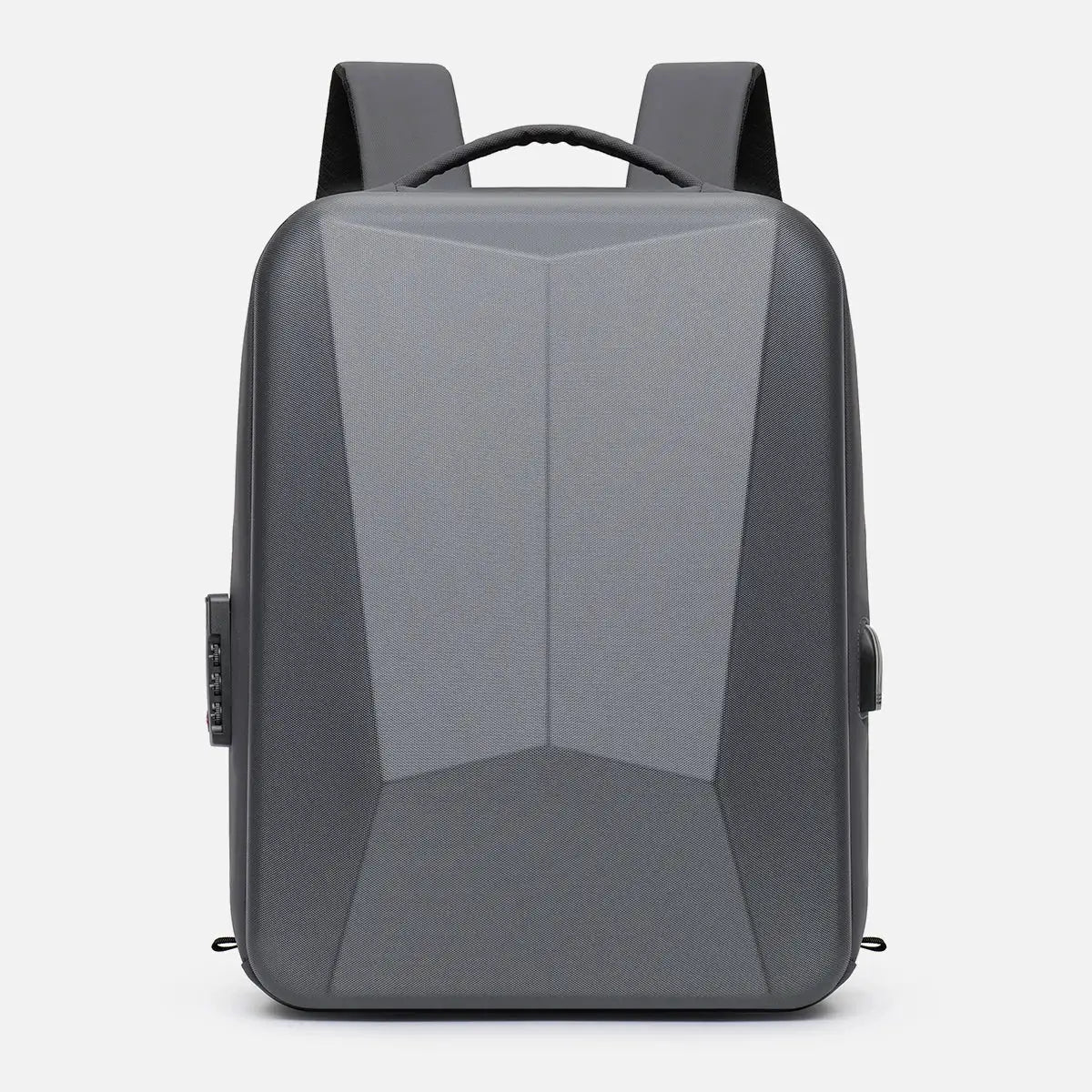 Backpack men's hard-shell gray expandable computer bag with large capacity for travel and business, Simples Market