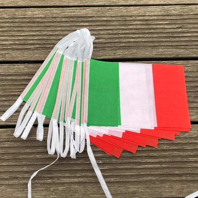 Italian Flags Bunting 20 Pcs Pennant Banner Party Festival Decor