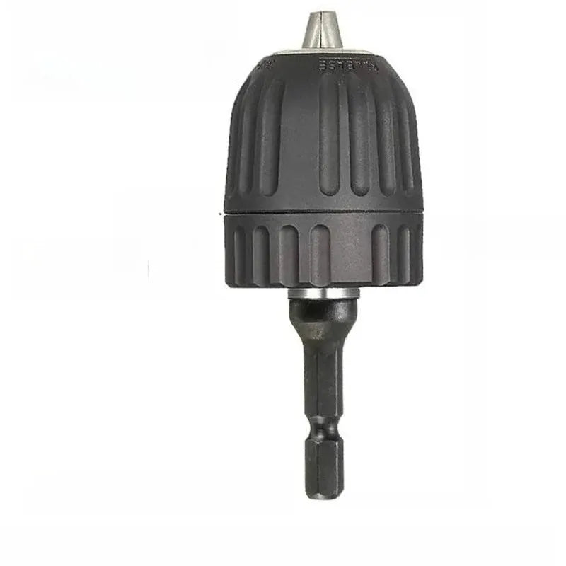 Keyless Drill Chuck Converter 3/8-24 UNF Thread Quick Change Adapter With 1/4 Inch Hex Shank