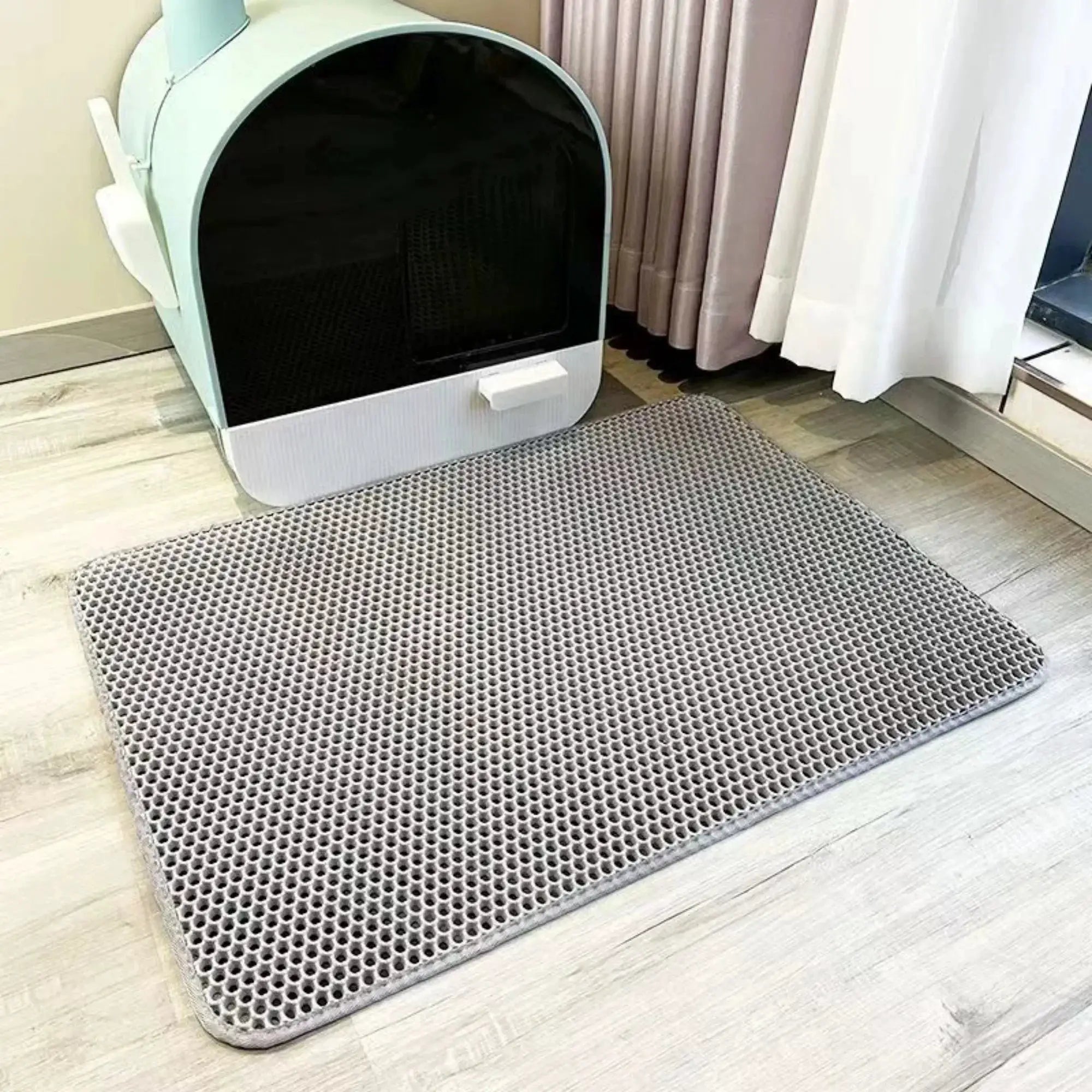 Extra Large Cat Litter Mat Heavy Duty Waterproof Two Layer Non Slip Washable Floor Protector For Litter Box