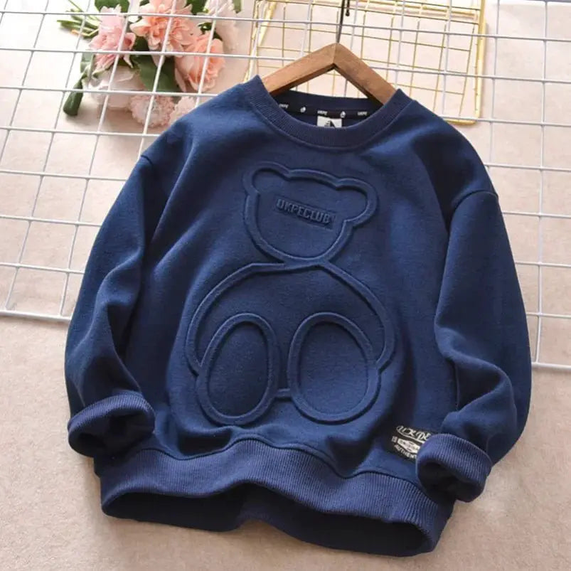 Kids Autumn Cotton Bear Hoodie - Simples Market