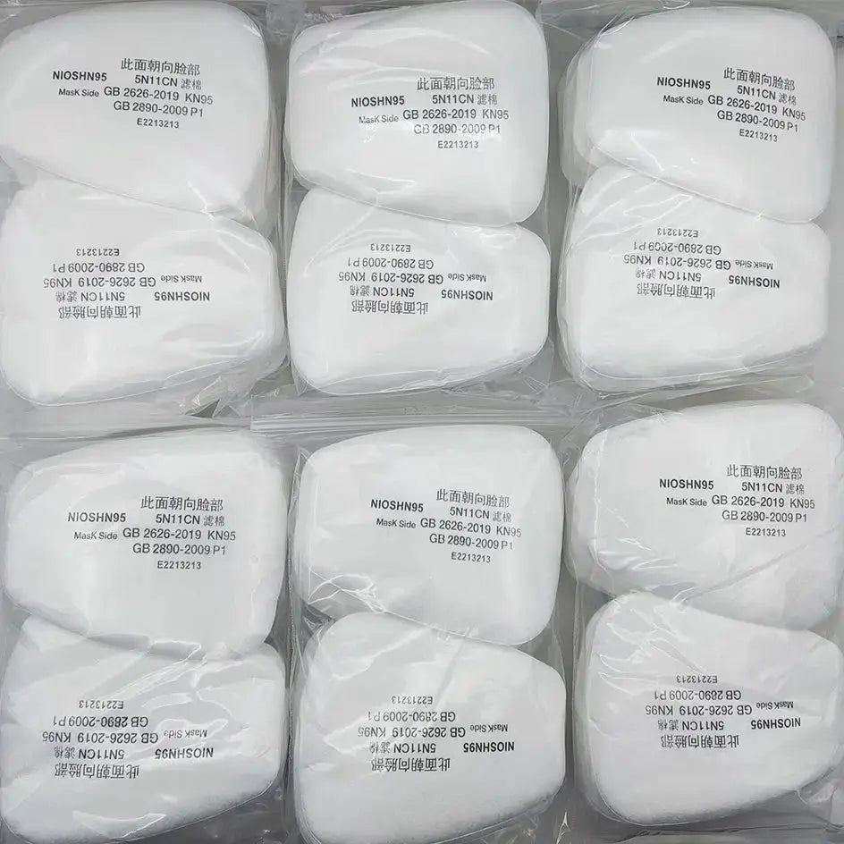 5N11 Dust Cotton Filter Paper For 3M 6001 6200 7502 6800 Respirators With 501 Filter Holder Replacement