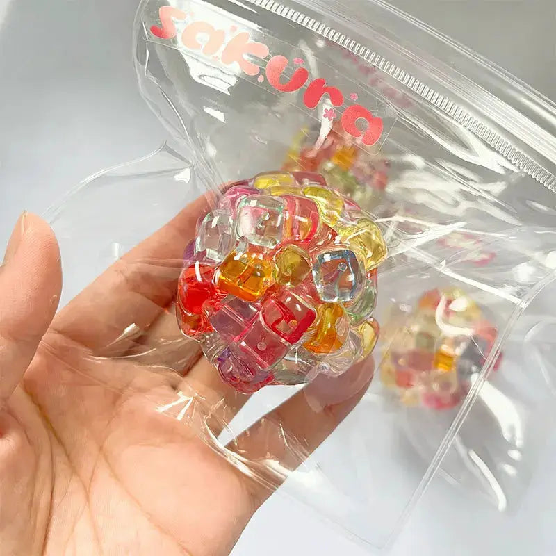 Squishy Balls Ice Beads Stress Relief Toy Super Soft Sensory Fidget Toys For Kids And Adults Anxiety Relief Squeeze Gift