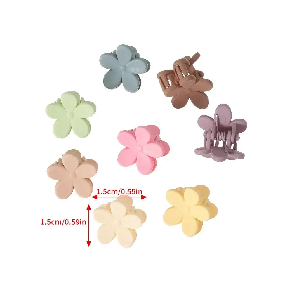 KawaiiClips Mini Hair Claws 50 Piece Set Durable Plastic Secure Hold For Girls And Women