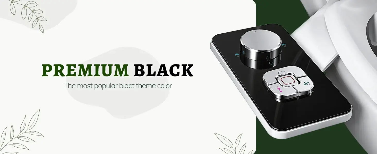 SAMODRA Bidet Attachment from Simples Market in premium black with pressure controls and retractable self-cleaning