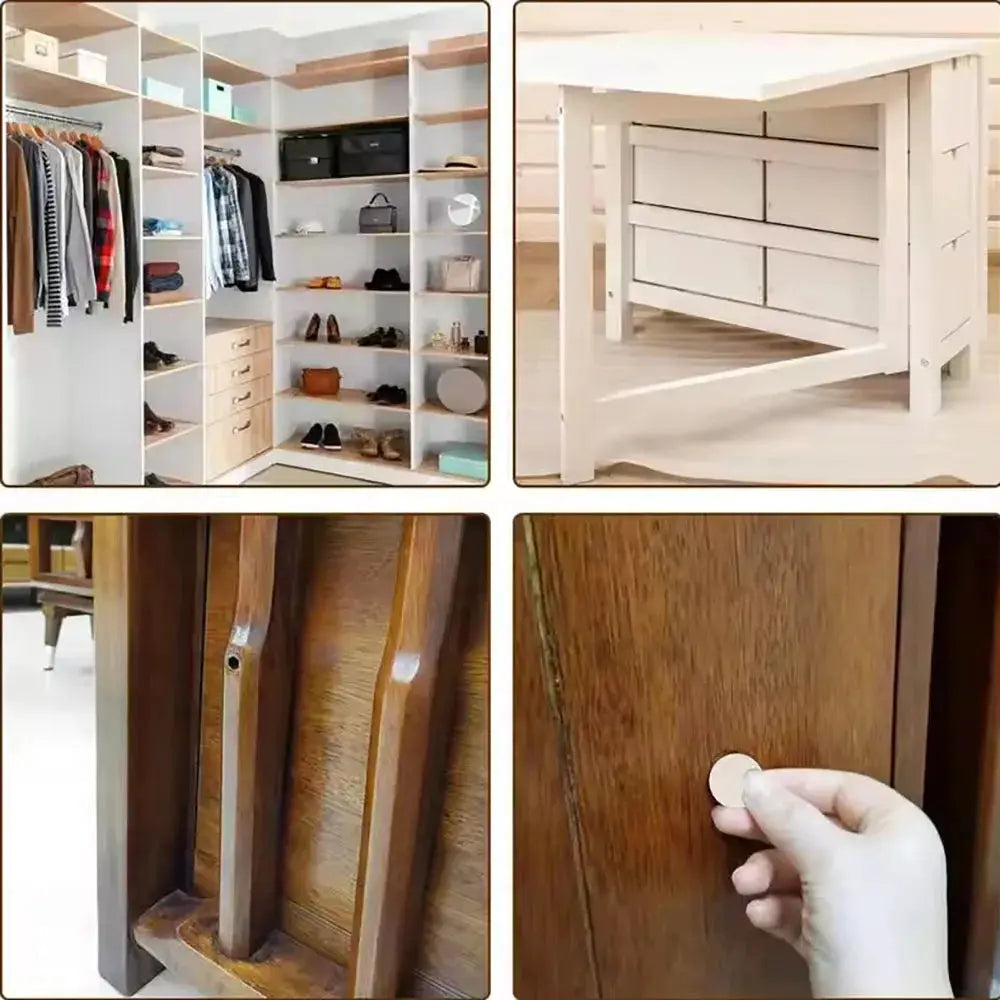54 Piece Set Wooden Furniture Self Adhesive Screw Cap Stickers For Covering Screws And Holes On Desks Cabinets Drawers