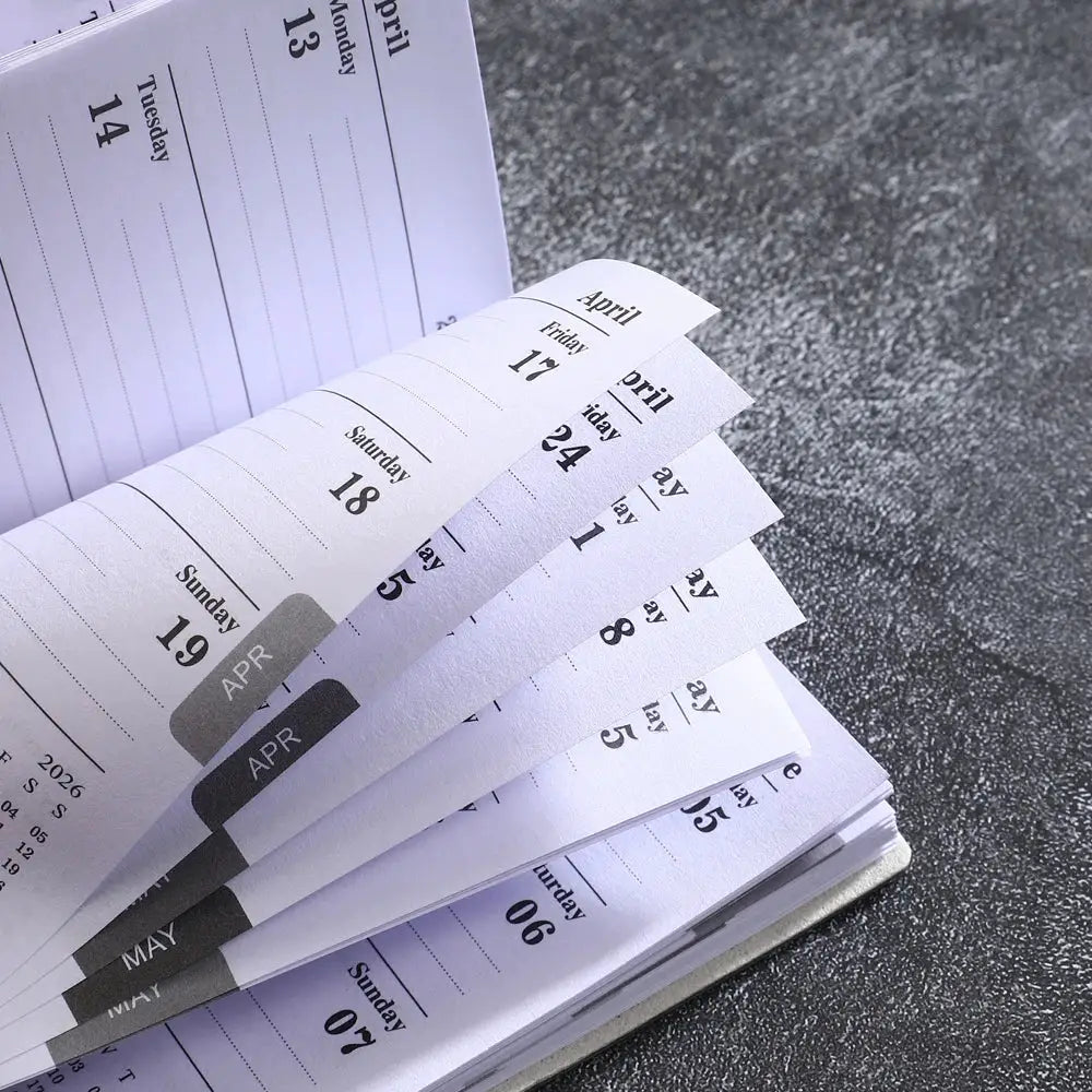 A7 pocket planner by Simples Market, 2026 English weekly calendar, 64 sheets (128 pages)