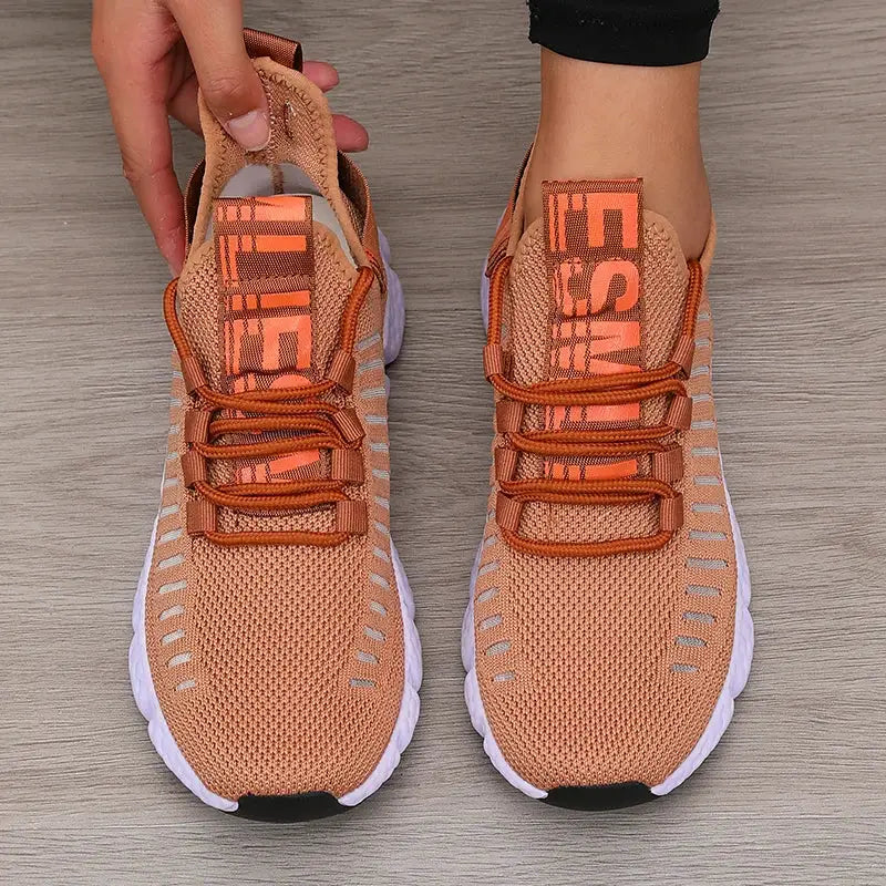 SwiftStep Womens Lightweight Mesh Sports Shoes Breathable Air Mesh Upper For Running And Walking Comfort