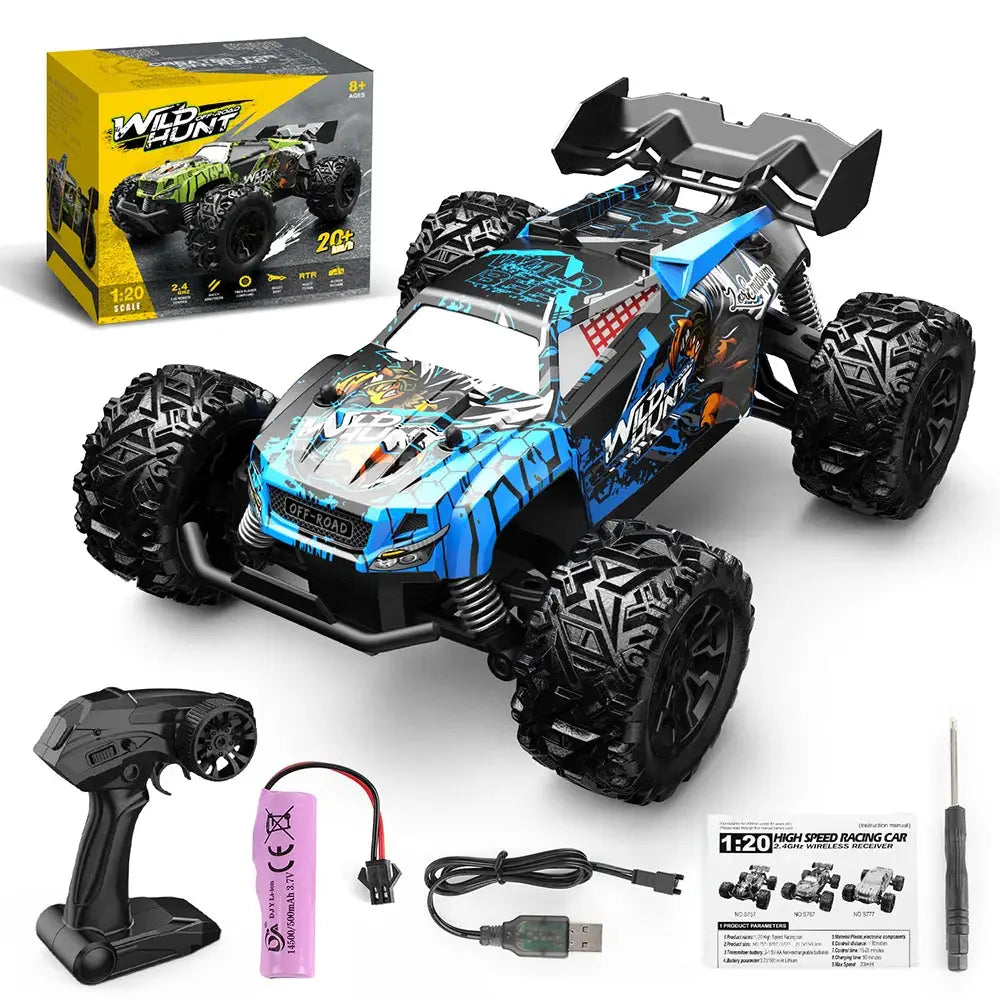 1 To 20 Scale Off Road RC Car With 2.4 GHz Radio Remote RTR High Speed Climbing Monster Truck For Children