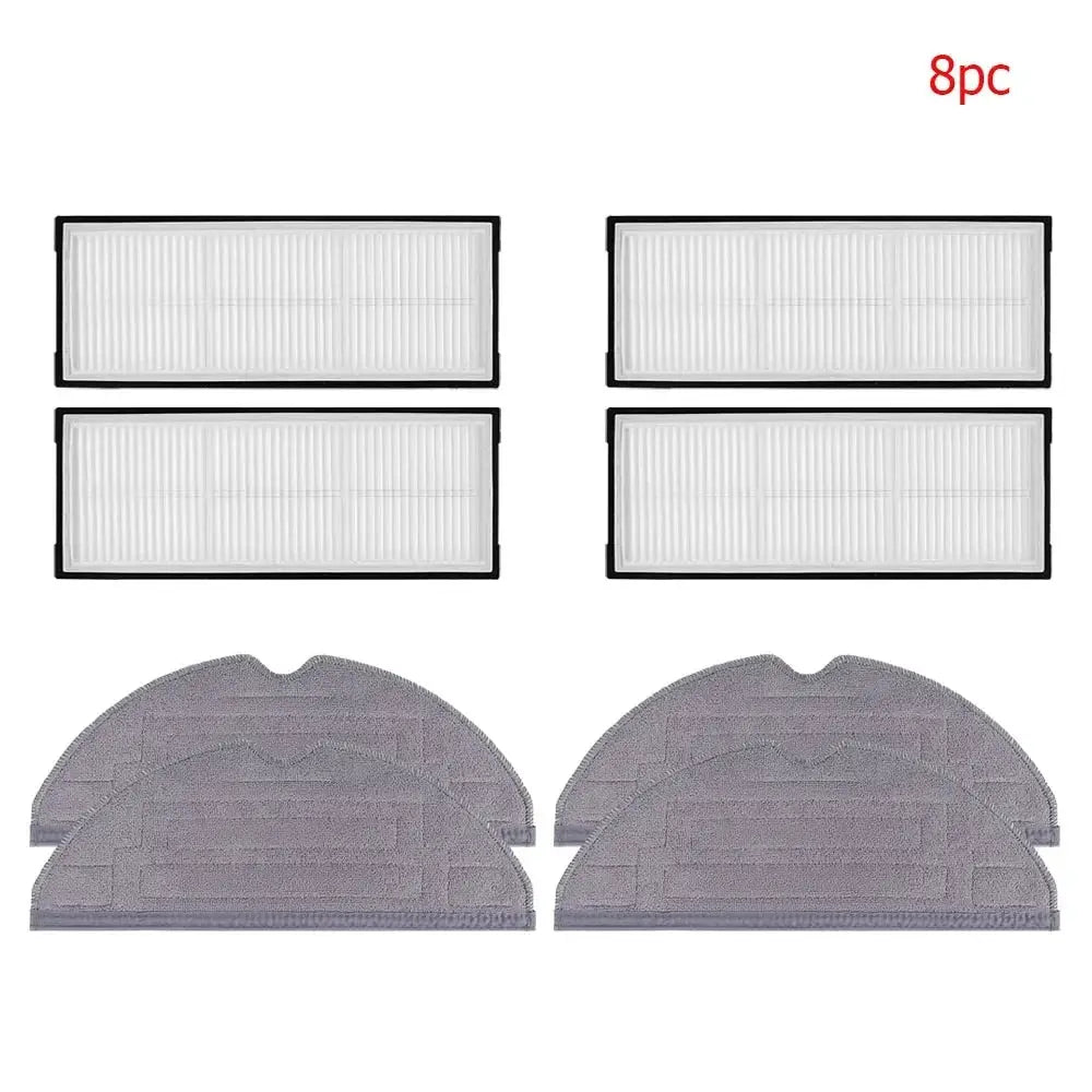 Windninja Compatible Roborock S8 S8 Plus S8 Pro Ultra Main Brush Side Brush HEPA Filter Mop Cloths Dust Bags Kit