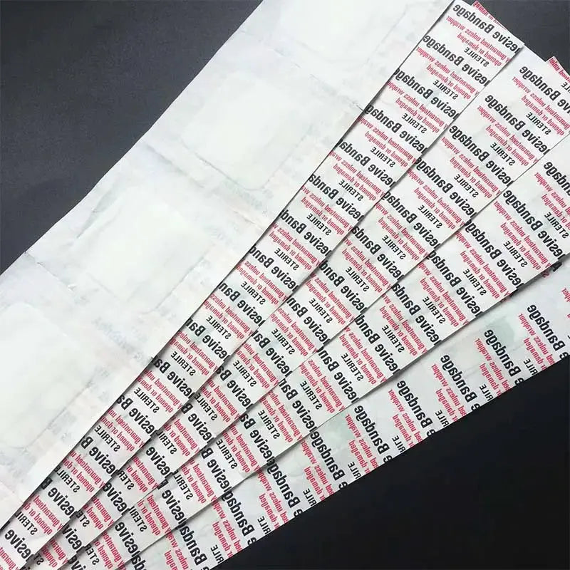 50 Pack Transparent PU Waterproof Wound Plaster Bandages 38 by 38mm Adhesive Bandage for Outdoor Home First Aid