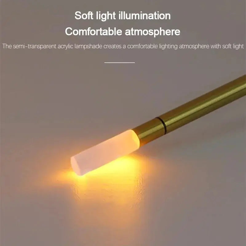 Atmosphere LED candle lamp by Simples Market; USB-charging desktop night light with warm amber glow