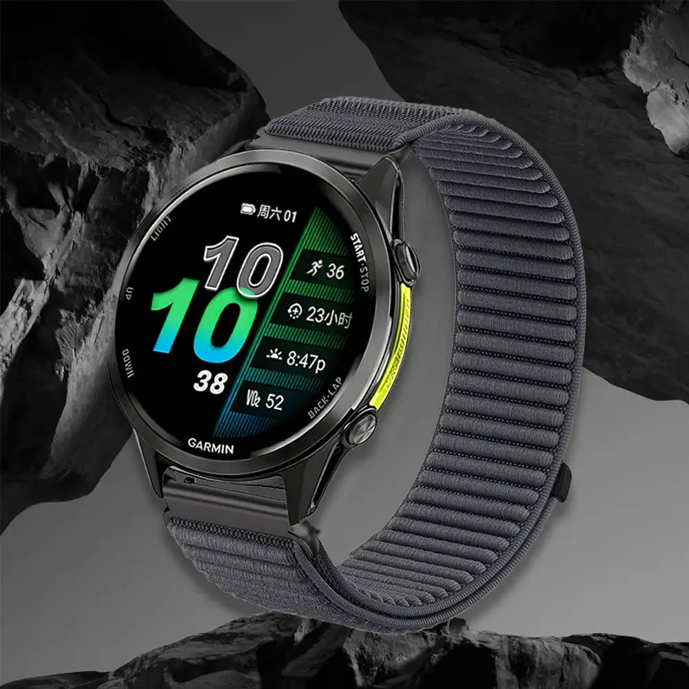 18mm 20mm 22mm Nylon Strap for Garmin Forerunner 970 965 955 570 165 265S/Active 6/5 Breathable Bracelet for Garmin Venu 4/3/3S