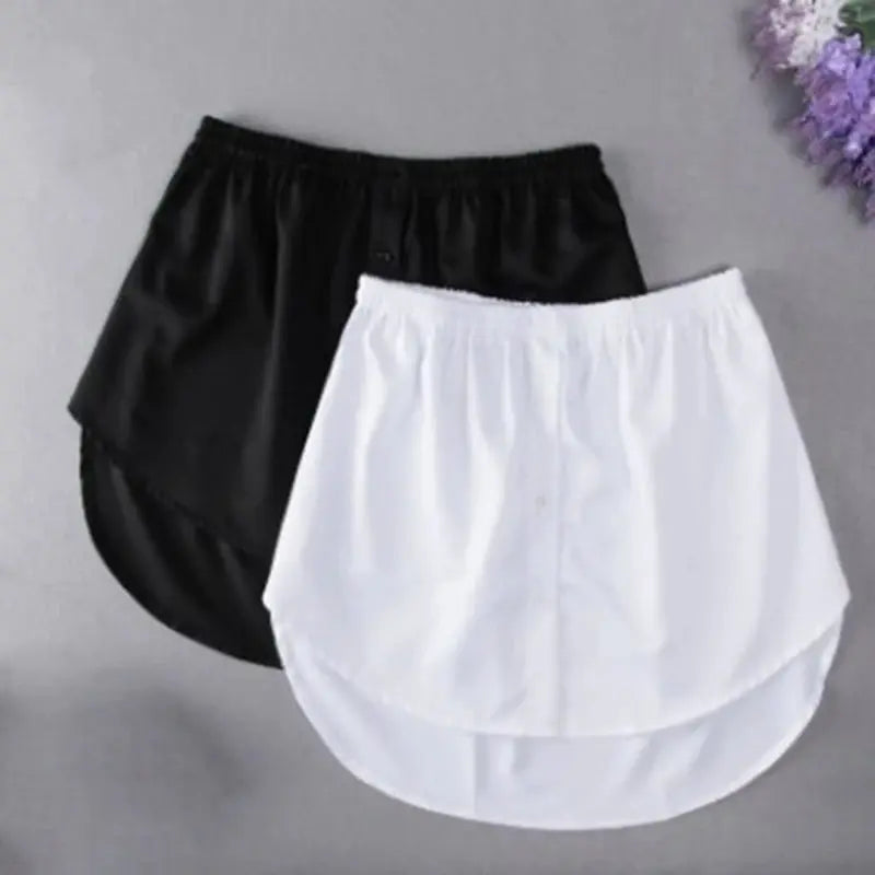 FlexiWear Adjustable Blouse Extender And Faux Top Layer Underskirt Comfortable Stretch Polyester For Easy Layering