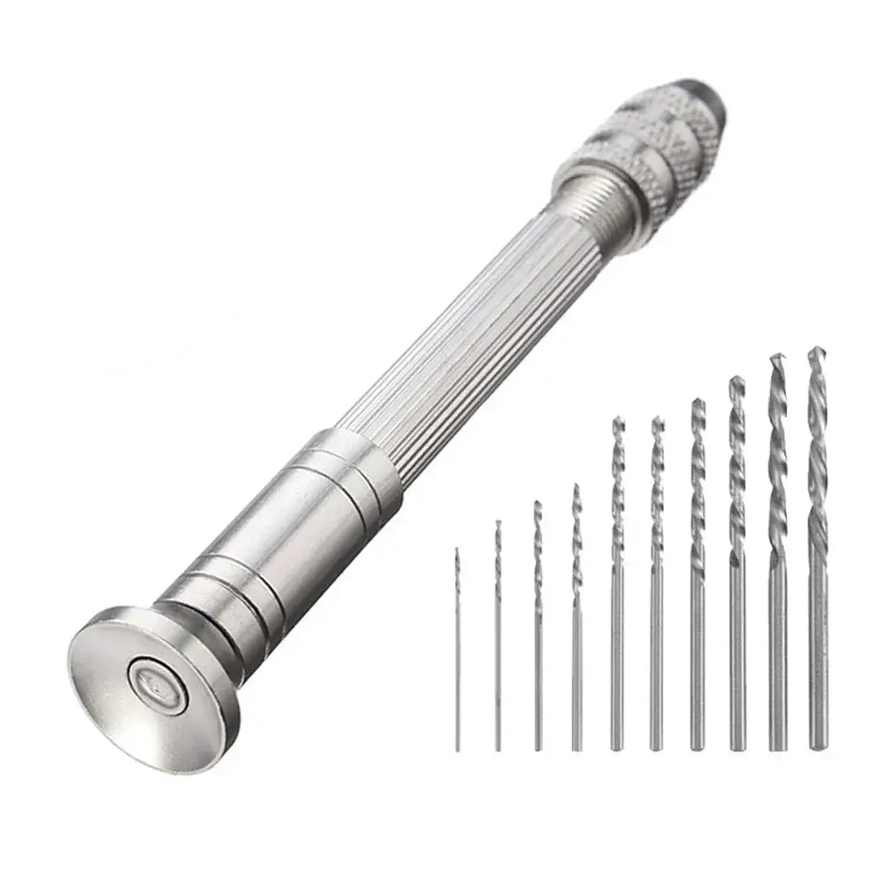 Mini Hand Drill 0.8 To 3.0mm Pin Vice For Watchmaker Precision Woodworking And Watch Repair Tools