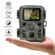 Suntekcam wireless hunting camera in camouflage, 20MP 1080P, night vision, IP65 waterproof