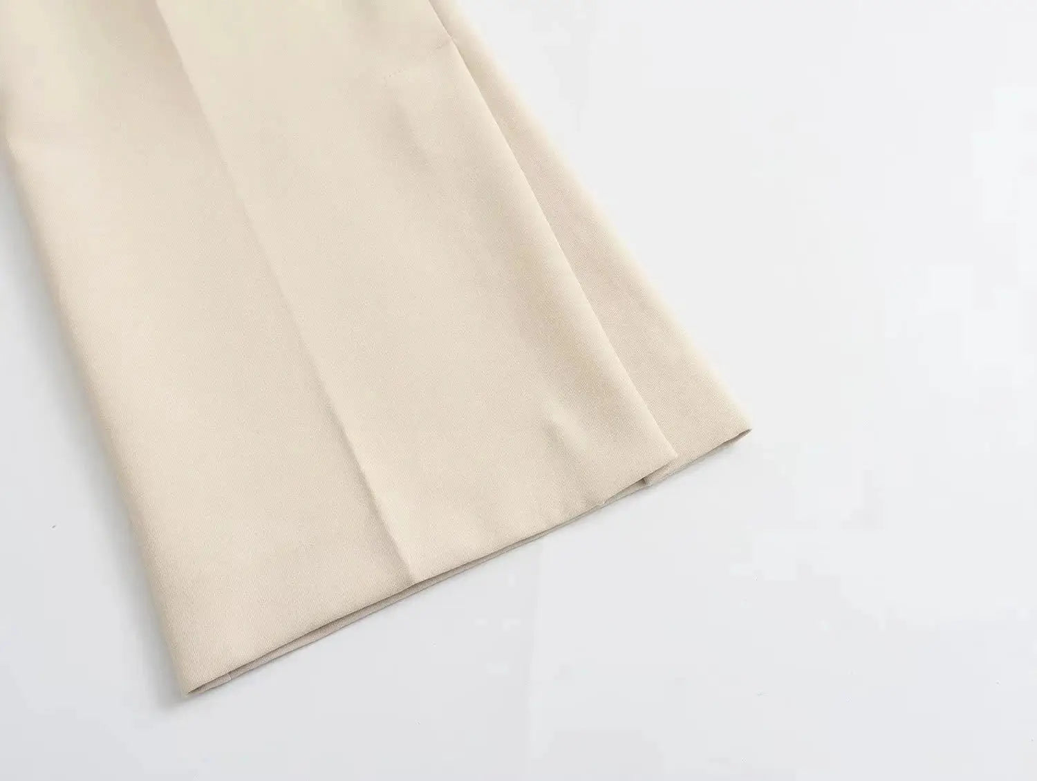 Women Elegant Strapless Tank Top Pant Suit With Side Slit Trousers