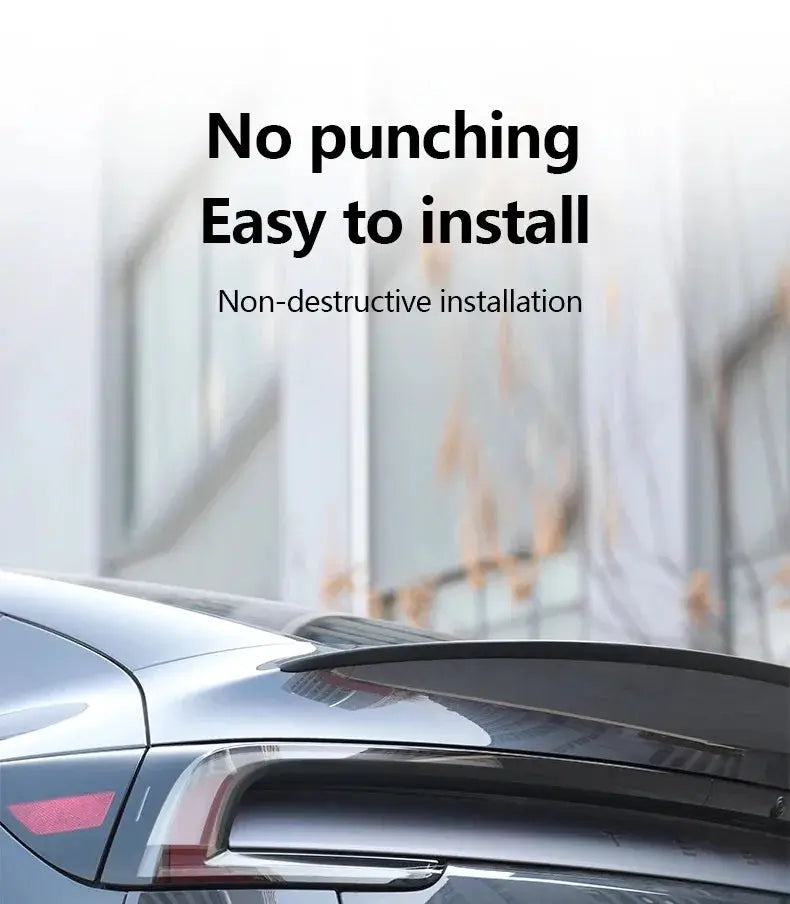 ABS carbon fiber pattern trunk spoiler for Tesla Model Y Juniper 2025 by Simples Market